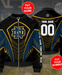 Notre Dame Fighting Irish 3D Bomber Jacket 01