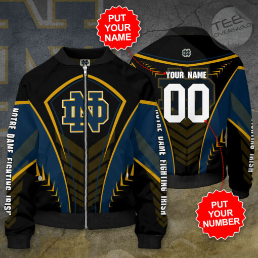 Notre Dame Fighting Irish 3D Bomber Jacket 01