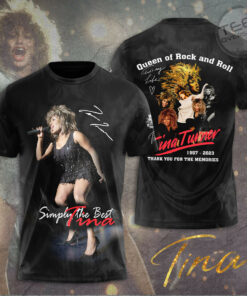 Queen Of Rock And Roll Tina Turner T shirt OVS10823S1