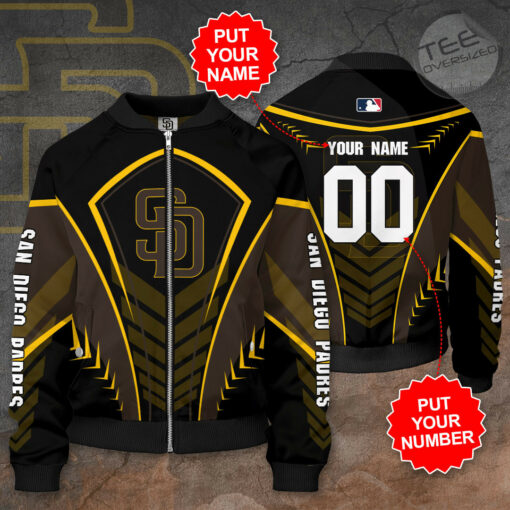 San Diego Padres 3D Bomber Jacket 01