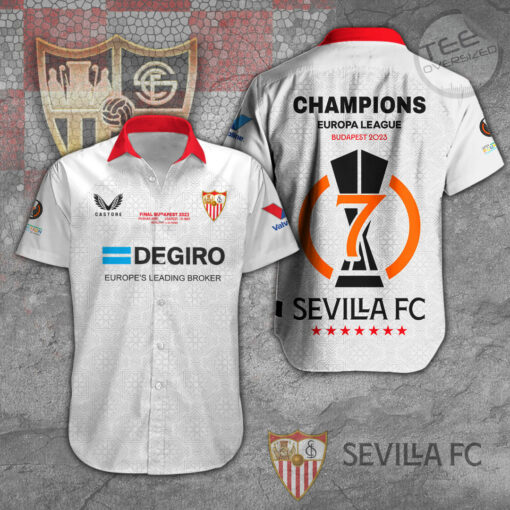 Sevilla FC short sleeve dress shirts OVS20723S2