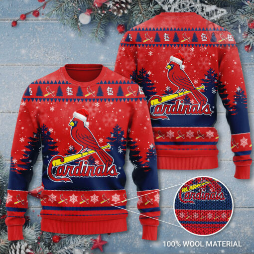 St. Louis Cardinals Christmas 3D Sweater S2