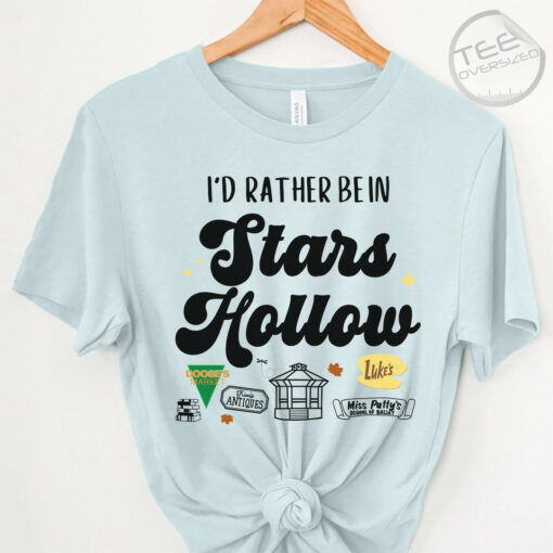 Stars Hollow Blue Oversized T shirt