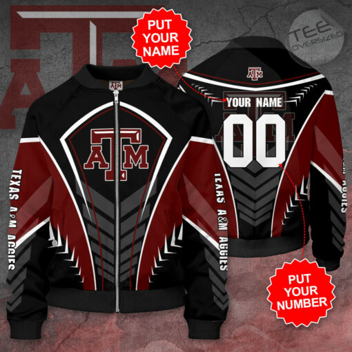 Texas AM Aggies 3D Bomber Jacket 01