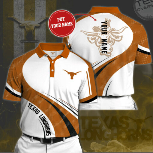 Texas Longhorns 3D Polo 01