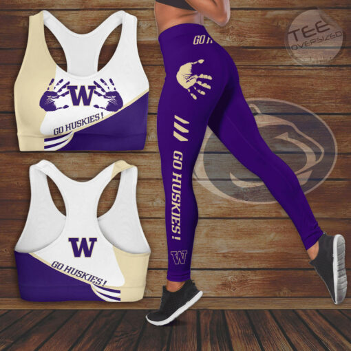 Washington Huskies Hollow Tank Top Leggings 01