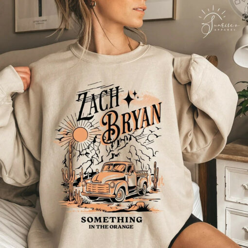 Zach Bryan Oversized Sweatshirt Sand