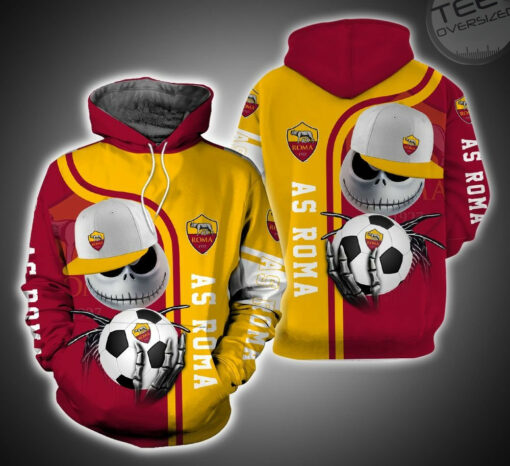 as roma and jack skellington 3d hoodie