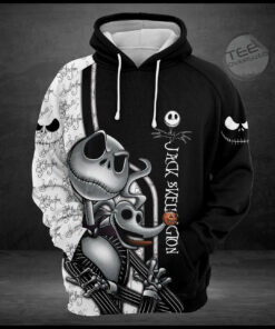 awesome jack skellington all over print 3d hoodie