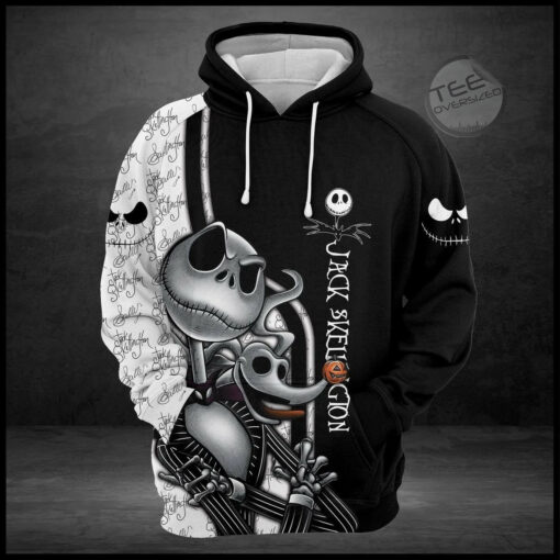 awesome jack skellington all over print 3d hoodie