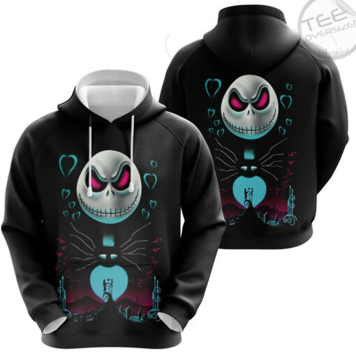 christmas jack skellingtons 3d hoodie