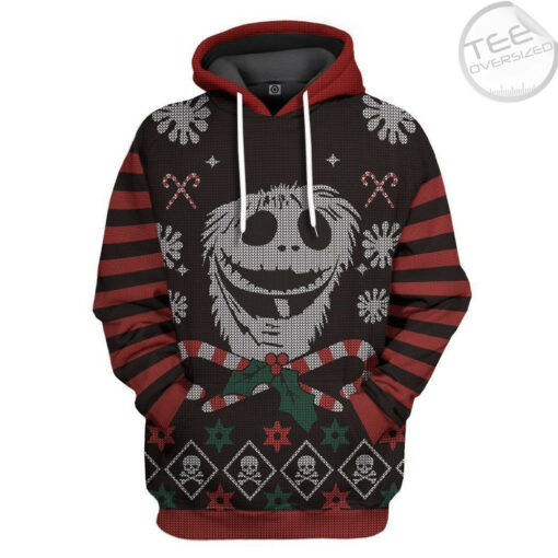 jack skellington christmas custom 3d hoodie